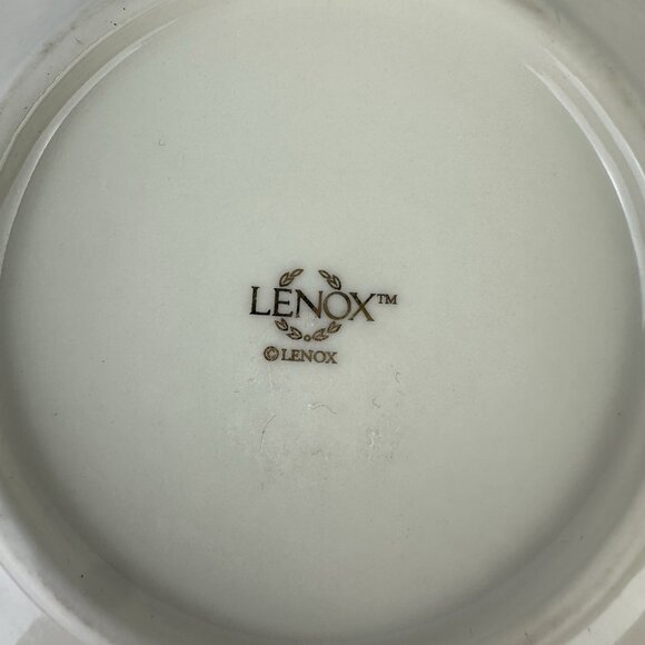 LENOX Rosebud Bowl Embossed Scalloped with Gold Trim Small  5-5/8” - Picture 5 of 5